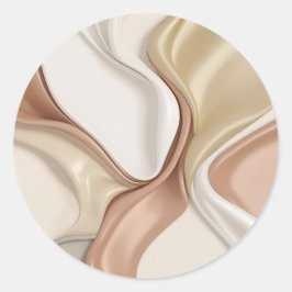 Adesivo redondo clássico em na moda gráfico