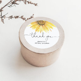 Adesivo redondo clássico para chá de panela de gir