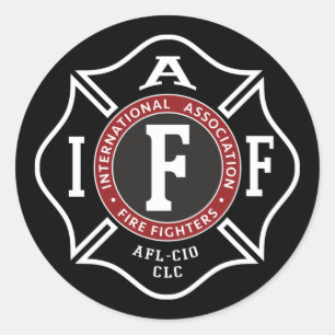 Adesivo Redondo do IAFF Maltês