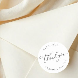 Adesivo redondo elegante e moderno