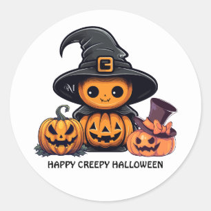 Adesivo Redondo: HALLOWEEN Sinistro