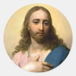 Adesivo Redondo Jesus Cristo