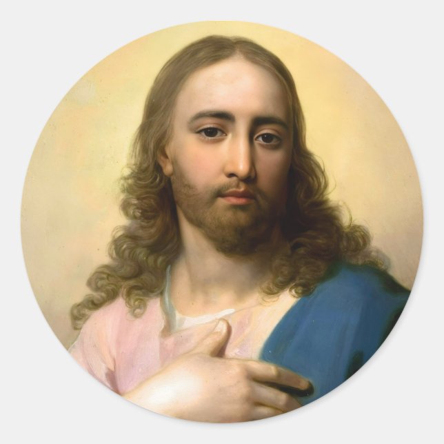 Adesivo Redondo Jesus Cristo (Frente)