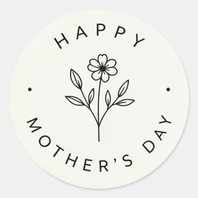 Adesivo Redondo Mother's Day Classic (Frente)