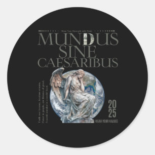 Adesivo redondo Mundus Sine Caesaribus