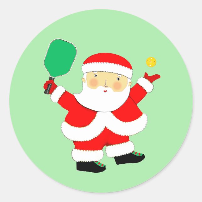 Adesivo Redondo Pickleball Christmas Classic (Frente)