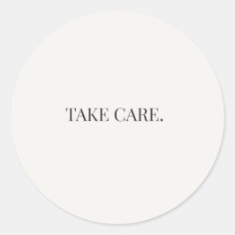 Adesivo Redondo Take Care – Série de Apoio Diário