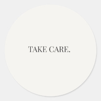 Adesivo Redondo Take Care – Série de Apoio Diário