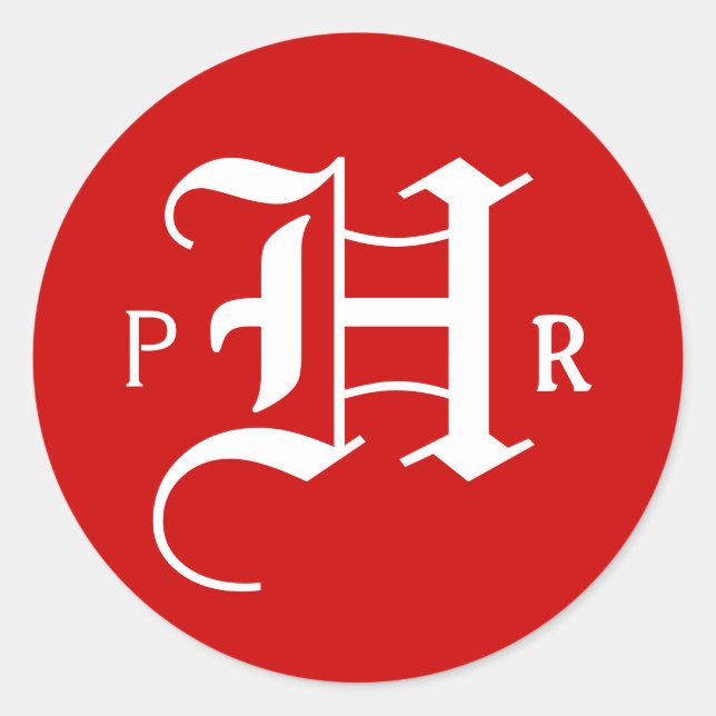 Adesivo redondo vermelho (Frente)