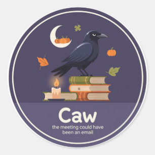 Adesivo Redondo Vetor Plano Candle da Raven Books