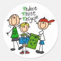 Redução, reutilização, t-shirts e presentes de Rec
