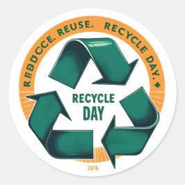 Adesivo Reduce Reuse Recycle Eco Tee