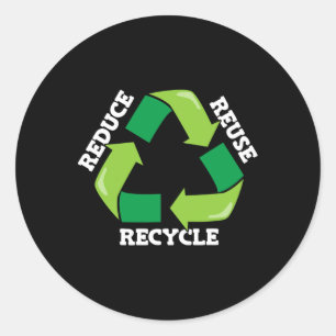 Adesivo Reduzir a reutilização do Reciclar Mãe Natureza Ad