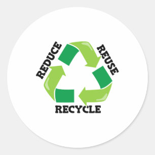 Adesivo Reduzir a reutilização do Reciclar Mãe Natureza Ad