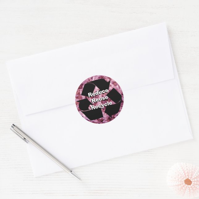 Adesivo Reduzir, Reutilizar, Reciclar (Envelope)
