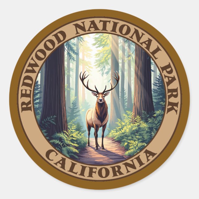 Adesivo Redwood National Park California (Frente)