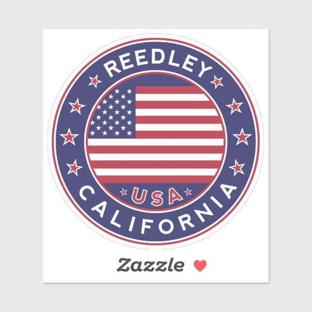 Adesivo Reedley California, Reedley (Folha)