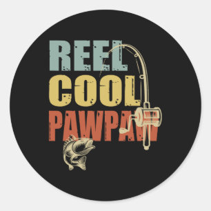 Adesivo Reel Legal Pawpaw Engraçado Pescador Vintage Pesca