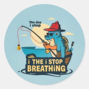 Adesivo Reel Life: Uma Determinação do Pescador