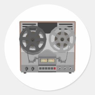 Adesivo Reel to Reel Tape Player: Modelo 3D: