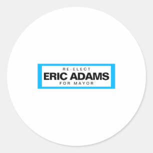 Adesivo Reeleger Eric Adams Para Prefeito De Nova York