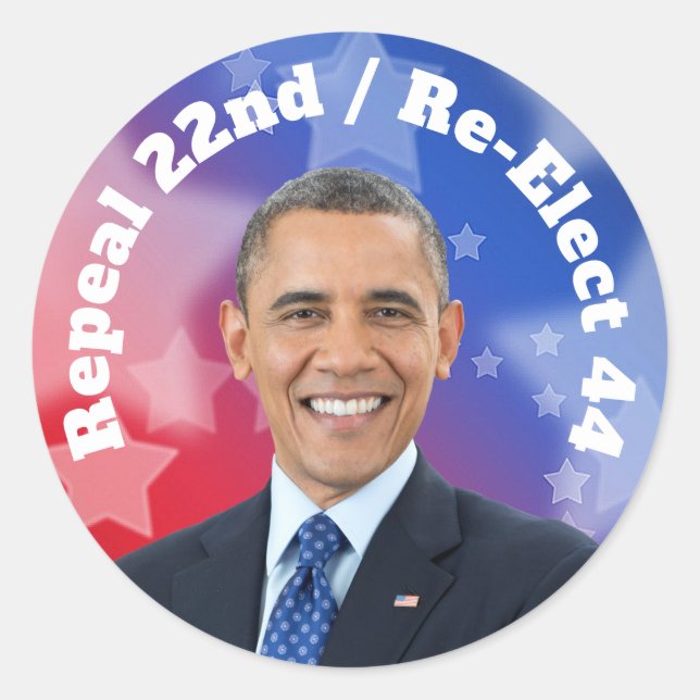 Adesivo Reeleger o Presidente Obama (Frente)
