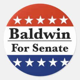 Adesivo Reeleger Tammy Baldwin para o Senado dos EUA 2024