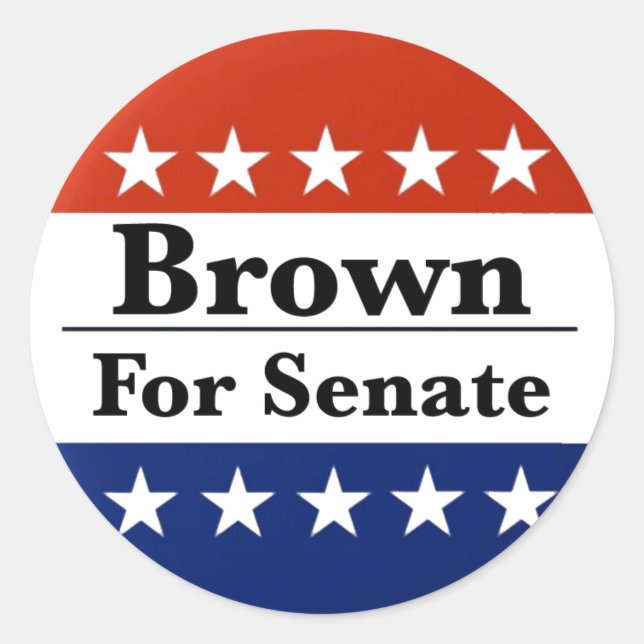 Adesivo Reeleita Sherrod Brown para o Senado dos EUA 2024 (Frente)