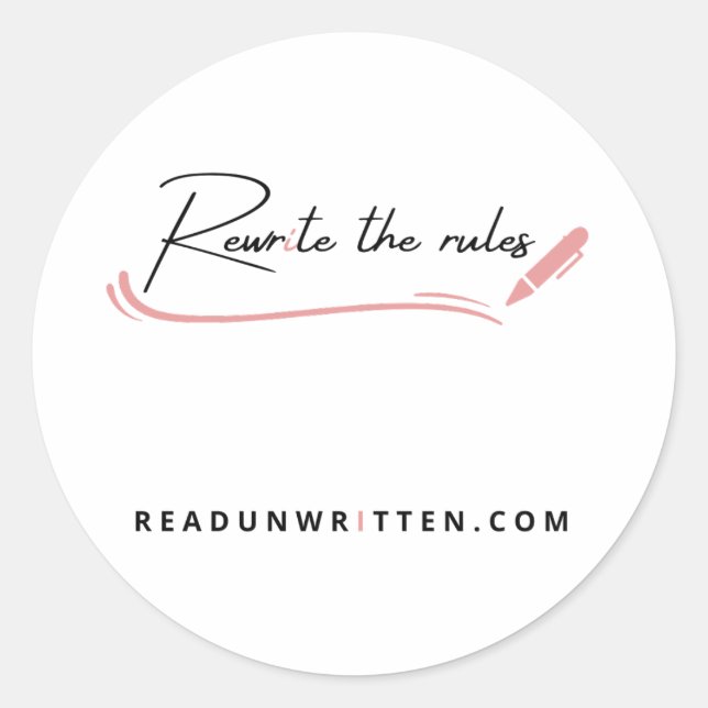 Adesivo Reescrever as Regras (Frente)