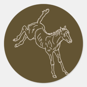 Adesivo Refeição de Cavalo - linha transparente.