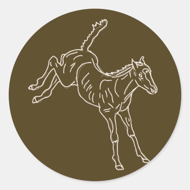 Adesivo Refeição de Cavalo - linha transparente. (Frente)