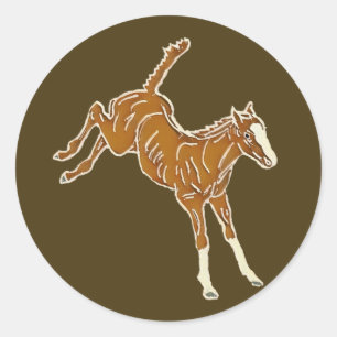 Adesivo Refeição de Cavalo - multicor transparente.  