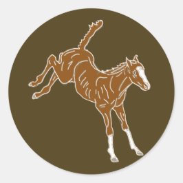 Adesivo Refeição de Cavalo - uni-coloração transparente.