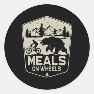 Adesivo Refeições Sobre Rodas Ciclismo Bear Mountain Cicli