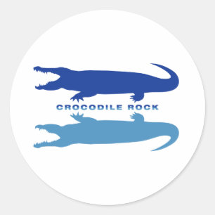 Adesivo Reflexão Crocodilo (Azul)