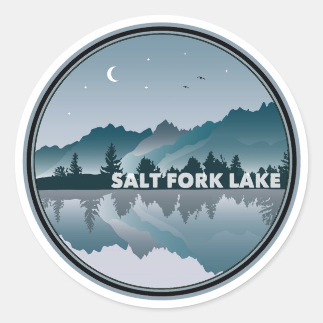 Adesivo Reflexão de Salt Fork Lake Ohio (Frente)
