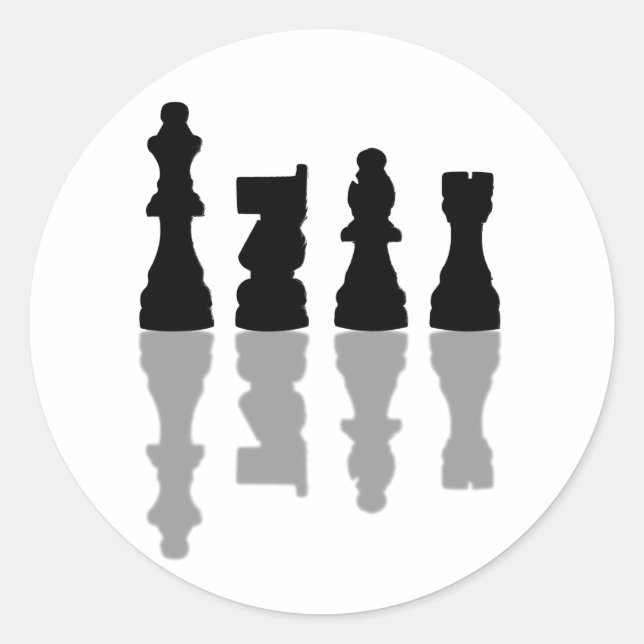 Adesivo Reflexão de xadrez (Frente)