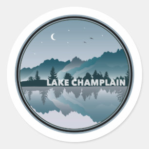 Adesivo Reflexão do Lago Champlain New York Vermont