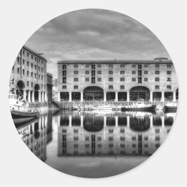 Adesivo Reflexões de Albert Dock Liverpool (Frente)