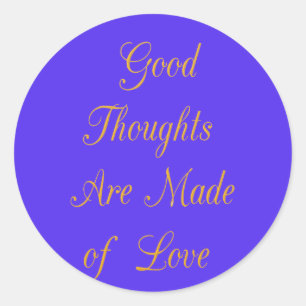 Adesivo Reflexões Felizes: Bons Pensamentos do Amor