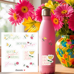 Adesivo Reflexões felizes modernos: Vinhetas De Vinilo De 