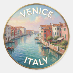 Adesivo Reflexos da Orla de Veneza Itália Viagens