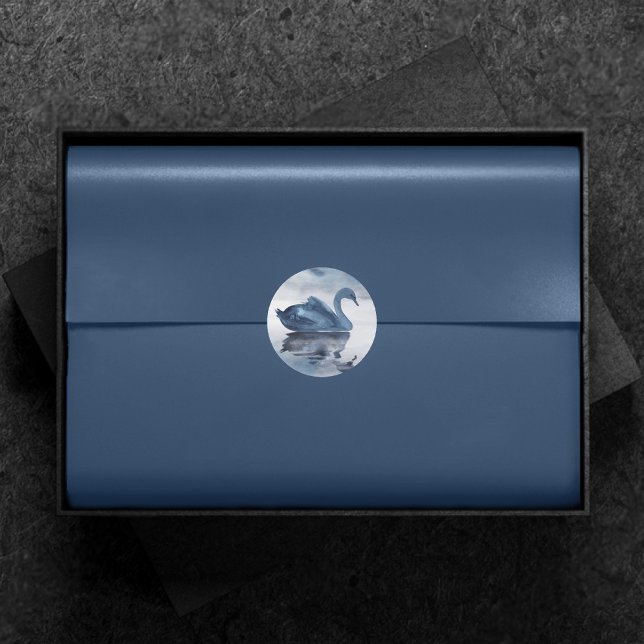 Adesivo Reflexos Nebulosos | Casamento no Lago Swan Azul P (Criador carregado)