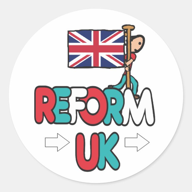 Adesivo Reform UK (Frente)