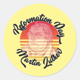 Adesivo Reformation Day Vintage Martin Luther