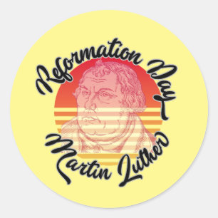 Adesivo Reformation Day Vintage Martin Luther