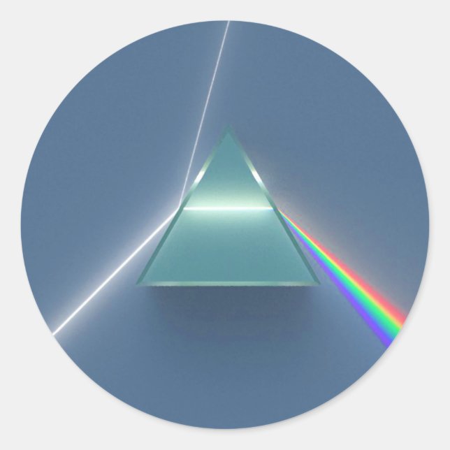 Adesivo Refração e Reflexão da Prisma Óptica (Frente)