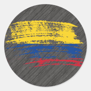 Adesivo Refrigere o design colombiano da bandeira