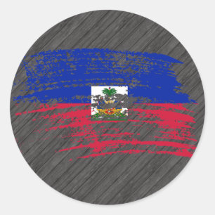 Adesivo Refrigere o design haitiano da bandeira