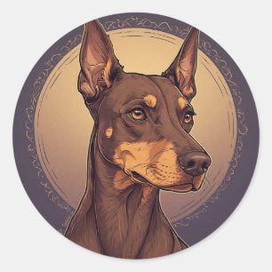 Adesivo Regal Doberman Portrait